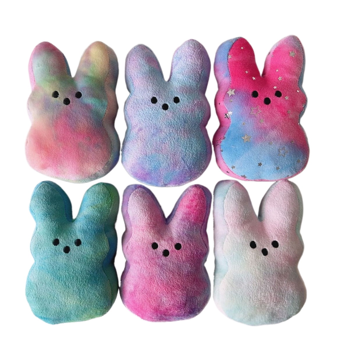 Easter Decorations 6PCS Cute Bunny Plush Toys,Easter Basket Stuffers ,Bunny Stuffed Animals,Easter Party Favors