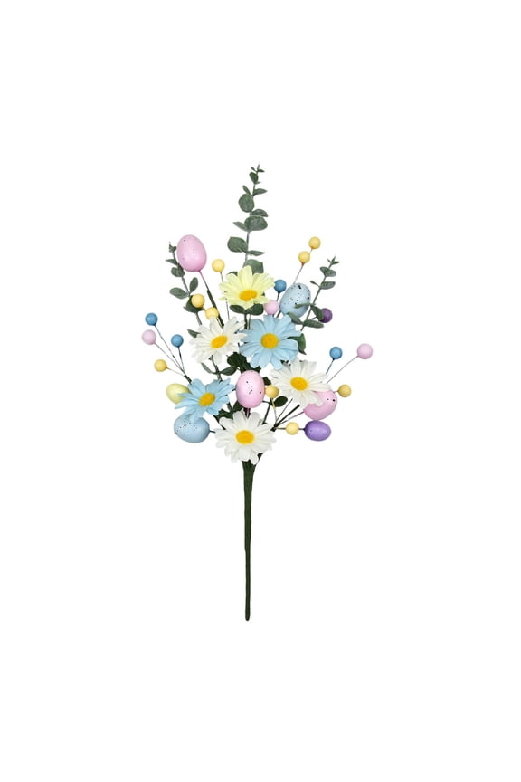 Easter Decorations, Artificial Easter Stems with Easter Eggs and Berries, Easter Egg Twig Branches for Floral Arrangement, Easter Home Decor for Flower Arrangement