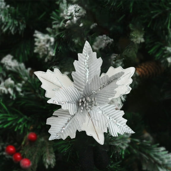 Easter Decorations Artificial Flowers Christmas Flowers with Stems Christmas Tree Decoration Flowers Holiday Gifts Festive Ambience Decoration Flowers A Variety of Colors Optional