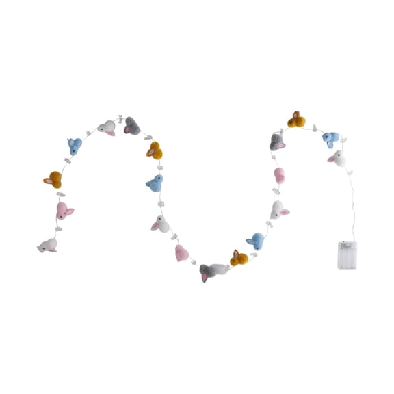 Easter Decorations Bunny Modeling String Lights 200 Cm Decorative Store Window Hanging Decorations For Party Holiday Home Decor