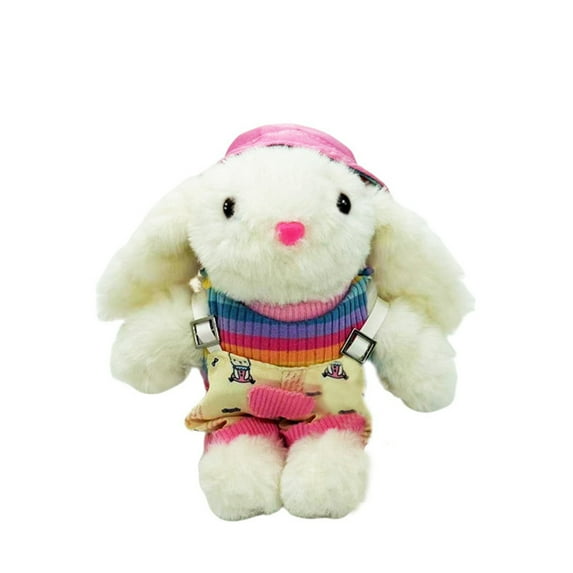 Easter Decorations Bunny Plush Toy Stuffed Animal, 7" Soft Rabbits Doll for Girls Boys, Cuddly Easter Gift Birthday Present, Room Nursery Decor, Cute Stuffed Bunny Toys D