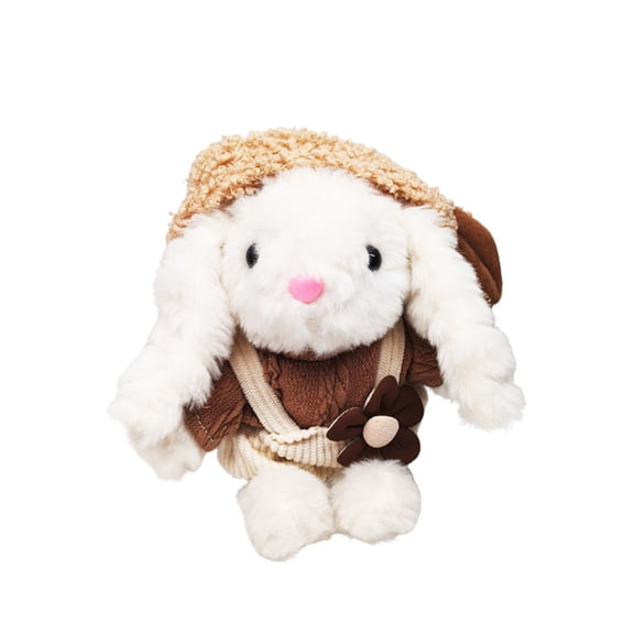 Easter Decorations Bunny Plush Toy Stuffed Animal, 7" Soft Rabbits Doll for Girls Boys, Cuddly Easter Gift Birthday Present, Room Nursery Decor, Cute Stuffed Bunny Toys F