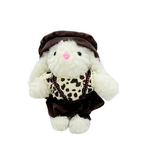 Easter Decorations Bunny Plush Toy Stuffed Animal, 7" Soft Rabbits Doll for Girls Boys, Cuddly Easter Gift Birthday Present, Room Nursery Decor, Cute Stuffed Bunny Toys C