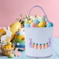 thumbnail image 1 of Easter Decorations Canvas Easter Rabbits Basket Children's Candy Easter Egg Handheld Basket Easter Basket Gift Bucket, 1 of 6