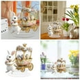 thumbnail image 1 of Easter Decorations Colorful Easter Bunny Tabletop Ornament,Spring Fashion Decorative Sculpture Figurine 2D Acrylic for Home Kitchen Easter Party,Birthday Gifts for Women White-j, 1 of 5