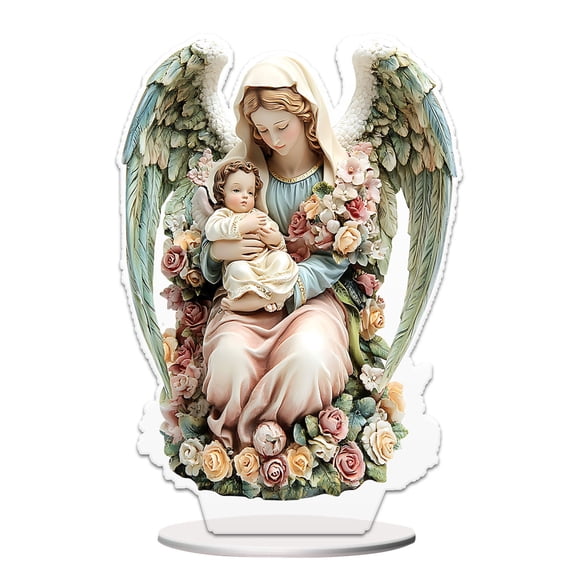 Easter Decorations Colorful Easter Bunny Tabletop Ornament,Spring Fashion Decorative Sculpture Figurine 2D Acrylic for Home Kitchen Mother's Day Easter Party,Birthday Gifts for Women