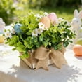 thumbnail image 1 of Easter Decorations, Easter Artificial Flower Egg Potted Table Decorations, for Home Farmhouse Fireplace Holiday Spring Summer Indoor Party Decor, 1 of 7