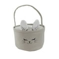 thumbnail image 1 of Easter Decorations Easter Basket Easter Bunny Basket With Ears Basket Bags For Easter Eggs Gifts Baskets, 1 of 6
