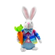 Easter Decorations - Easter Bunny Plush Doll, Bunny Gnomes Decor for Home, Indoor, Tiered Tray, Office, Desk - Spring Rabbit Stuffed Centerpiece Table