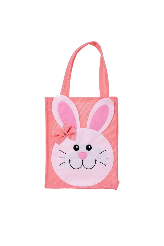 Easter Decorations Easter Cartoon Bunny Tote Bag Easter Tote Bags Large Easter Egg Bunny Printed Canvas Bags With Handles