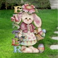 thumbnail image 1 of Easter Decorations- Easter Easter Spring Garden Rabbit Decorative Stake Decor Stakes Ornaments Yard Sign Bunny Decoration Outdoor Metal Card Slot, 1 of 1