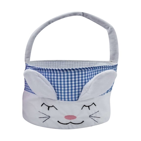 Easter Decorations Easter Egg with Bunny Fabric Indoor for Home Textile Storage and Party Game Activities