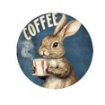 thumbnail image 1 of Easter Decorations Easter Round Door Sign Bunny Door Sign For Daily For Farmhouse Coffee Shop Front Door Home Decoration Door Hanging Decoration 7.9"X7.9", 1 of 5