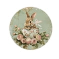 thumbnail image 1 of Easter Decorations Easter Round Door Sign Bunny Door Sign For Daily For Farmhouse Coffee Shop Front Door Home Decoration Door Hanging Decoration 7.9"X7.9", 1 of 5