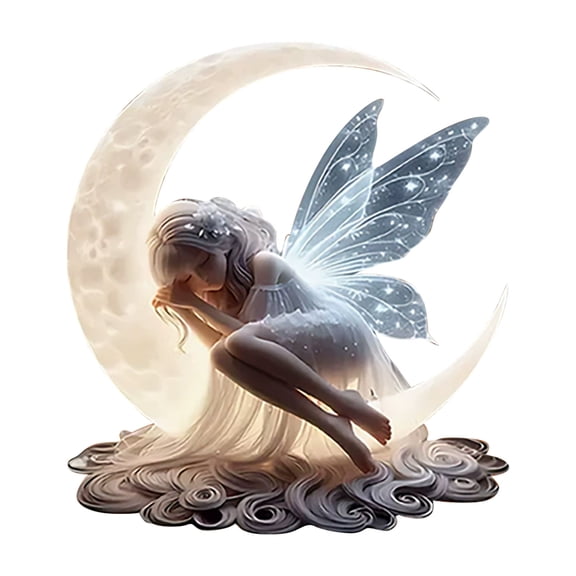 Easter Decorations Easter Valentine's Day Rabbit Flying Moon Immortal Moon Acrylic Desktop Decoration Festival Accessories