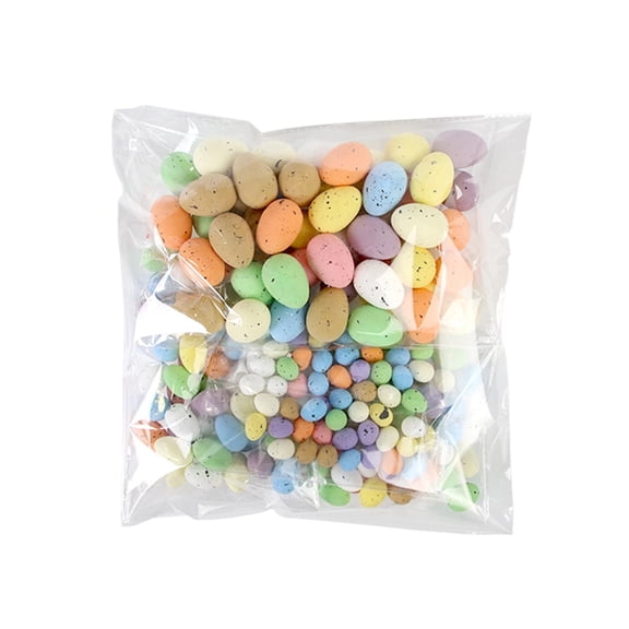 Easter Decorations Foam Eggs - Lightweight Simulated Speckled Colorful Ornaments For Spring Party, Diy Crafts, Easter Baskets, Centerpieces, Garlands - 200-Pack With Paintable