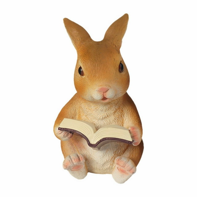 Easter Decorations Gardening Animal Rabbit Sculpture Creative Resin