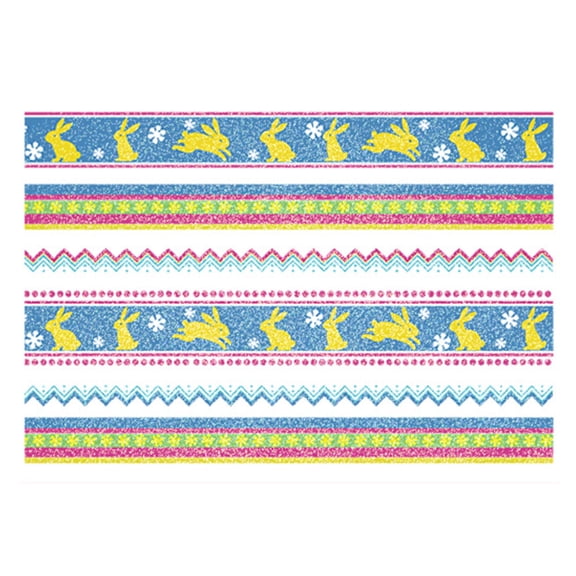 Easter Decorations Glitter Egg Stickers, Sparkly Holiday Decals for Easter Decor, Party Favors, Journal & Scrapbook Stickers, Egg Basket Stuffers and Easter Gifts(H)