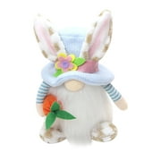 Easter Decorations Handmade Spring Easter Plush Doll Easter Bunny Decor Easter Gifts for Women/Men Cute Easter Ornaments for the Home Indoor Spring Decorations