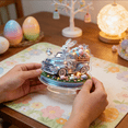 thumbnail image 1 of Easter Decorations for Home, 2D Acrylic Bunny Egg Table Decor, Flat Desktop Ornaments, Spring Rabbits Signs, Easter Centerpiece for Dining Table, Shelf Decor , 1Pcs, A, 1 of 7