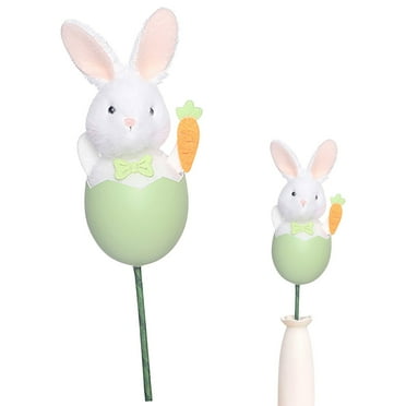Easter Decorations for Home Clearance! Beautiful Easter Decorations With Cute Bunny Easter Egg Cuttings Easily Create DIY Flower Arrangements To To The Festive Atmosphere