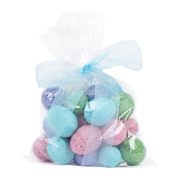 Easter Decorations for Home, Count Multicolor Fillable Plastic Easter Eggs, Plastic,Solid Color Easter Eggs Stuffer DIY Craft Decor Party Favors Kids Toy