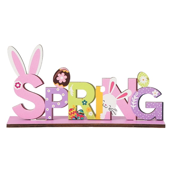 Easter Decorations for Home, Easter Table Centerpiece Signs, Wooden Easter Decoration, Wood Centerpieces for Tables, Tabletop Easter Decor for Party Spring Summer Holiday