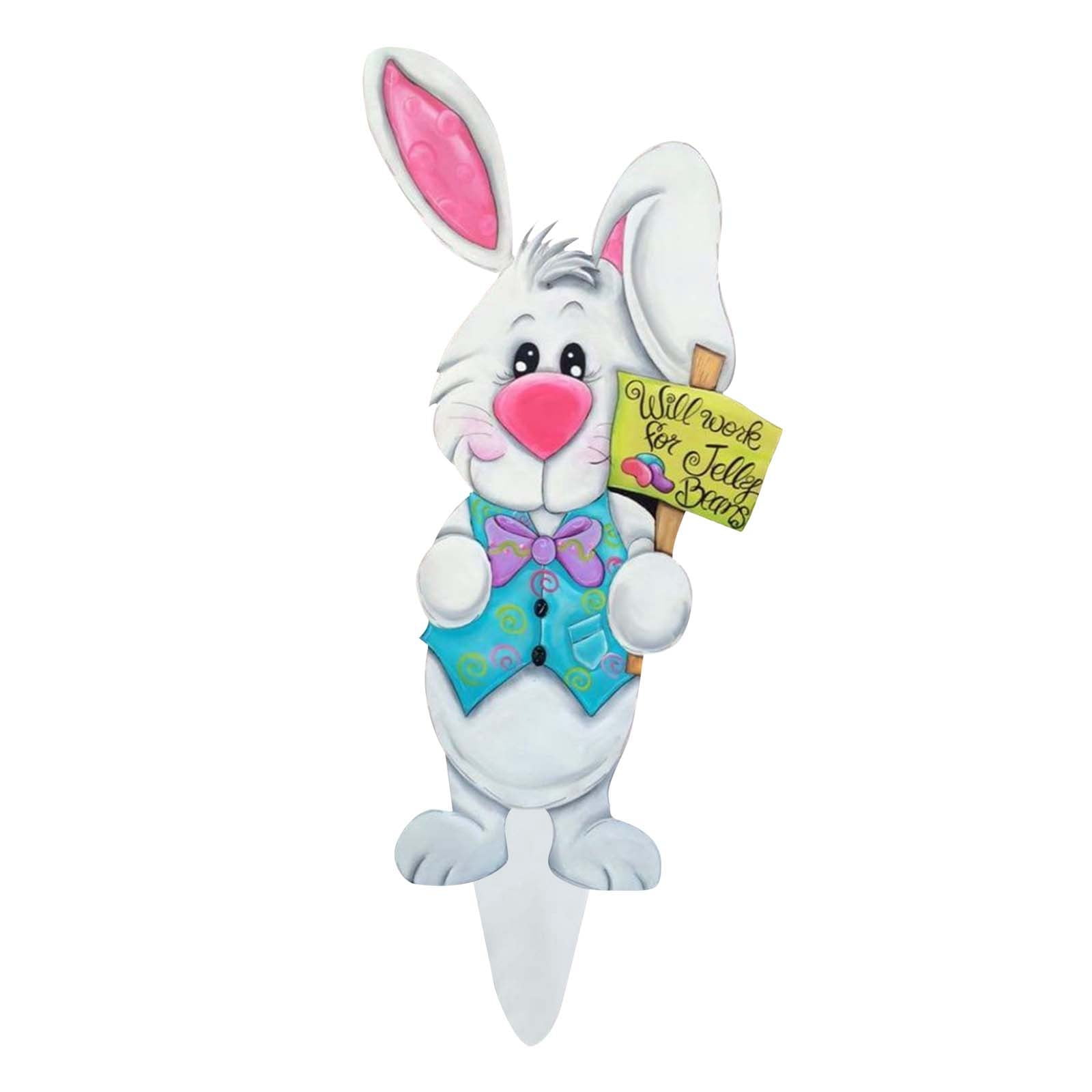 Easter Decorations for Home Ornaments Spring Stake Decorative Rabbit
