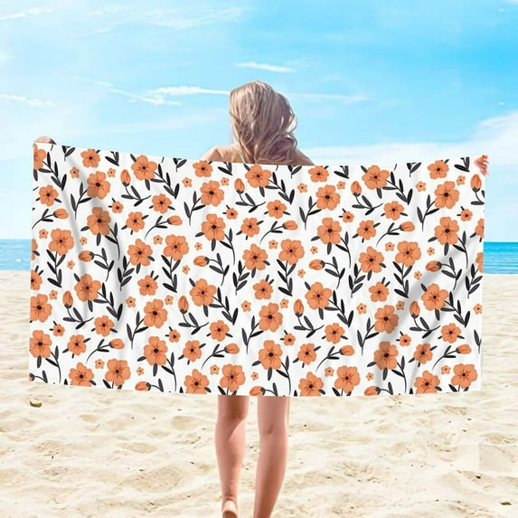 Easter Decorations Kokovifyves Beach Towels Clearance Microfiber Beach Towel Super Lightweight Colorful Bath Towel Sandproof Beach Blanket Multi-Purpose Towel for Travel Swimming Pool 30x60 Inch