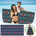 thumbnail image 1 of Easter Decorations Kokovifyves Beach Towels Clearance Microfiber Beach Towel Super Lightweight Colorful Bath Towel Sandproof Beach Blanket Multi-Purpose Towel for Travel Swimming Pool 30x60 Inch, 1 of 9