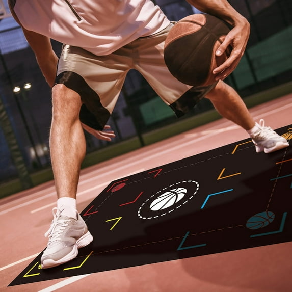 Easter Decorations Kokovifyves Clearance Sales Outdoor Basketball Training Mat Mute Rubber Basketball Footstep Mat Non-Slip Basketball Training System for Home Kids Training