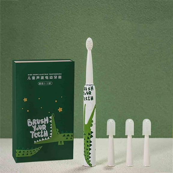 Easter Decorations Kokovifyves Electric Toothbrush Children Rechargeable Nylon Soft Bristle Brush Head Fully Automatic for Student