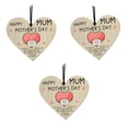 thumbnail image 1 of Easter Decorations Kokovifyves Mothers Day Decorations 2021 wood Heart colorful Mother's Day Locked 2021 Wooden Heart Colorful Listing, 1 of 1