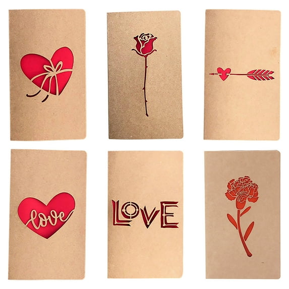 Easter Decorations Kokovifyves Mothers Day Gifts Vintage Kraft Paper Hollow Love Mother's Day Card Birthday Thanksgiving