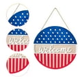 thumbnail image 1 of Easter Decorations Kokovifyves Patriotic Decorations for 4th of July Decor Independence Day Wooden Hanging Crafts Independence Day Home Holiday Decorations Flag Door Pendant, 1 of 2