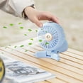 thumbnail image 1 of Easter Decorations Kokovifyves Portable Water Mist USB Fan Folding Adjustable Portable Handheld Charging Quiet Neck Mini Fan, 1 of 7