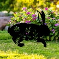 thumbnail image 1 of Easter Decorations Outdoor - Bunny Garden Statues Large Rabbit Yard Art Outdoor Black Rabbit Decor Silhouett Animals Stake Garden Decorations Outdoor Garden Statue for Lawn and Yard Decor Ornaments, 1 of 6
