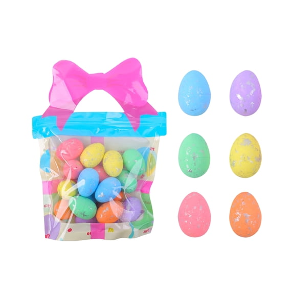Easter Decorations, Small Foam Eggs for DIY Egg Wreaths and Party Favors, Colorful Polka Dot Design, Festive Holiday Celebration Supplies