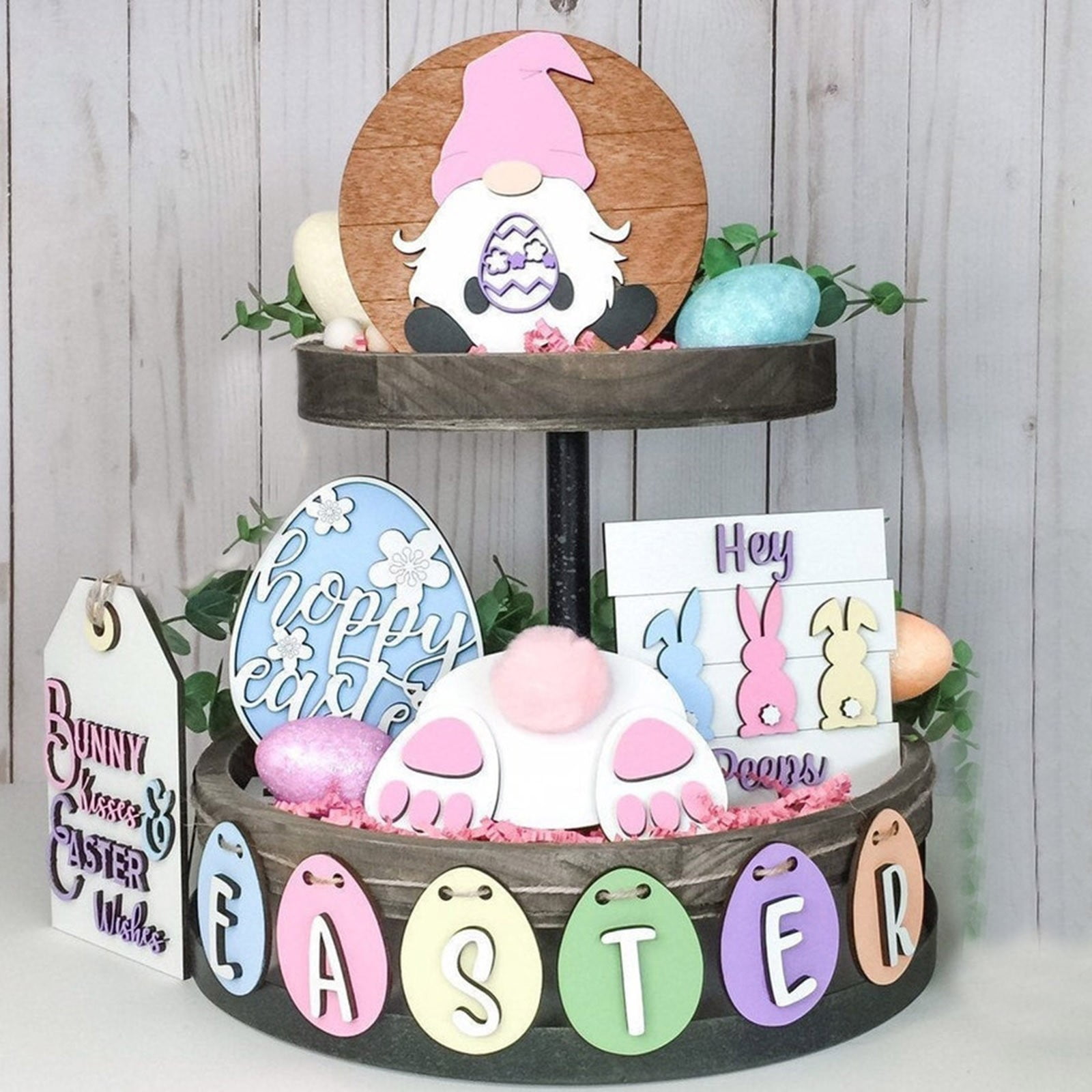 Easter Decorations!!! TKing Fashion Easter Bunny Easter Tiered Tray