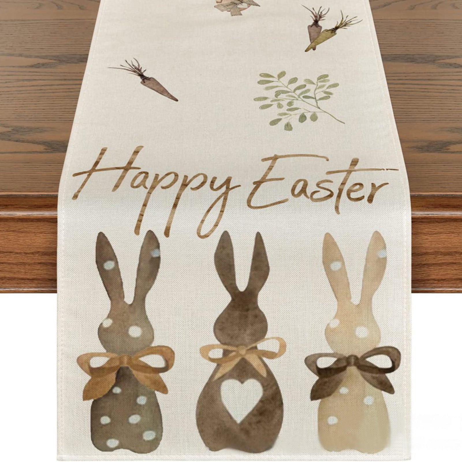 Easter Decorations for Home Easter Table Flag Holiday Bunny Egg Little