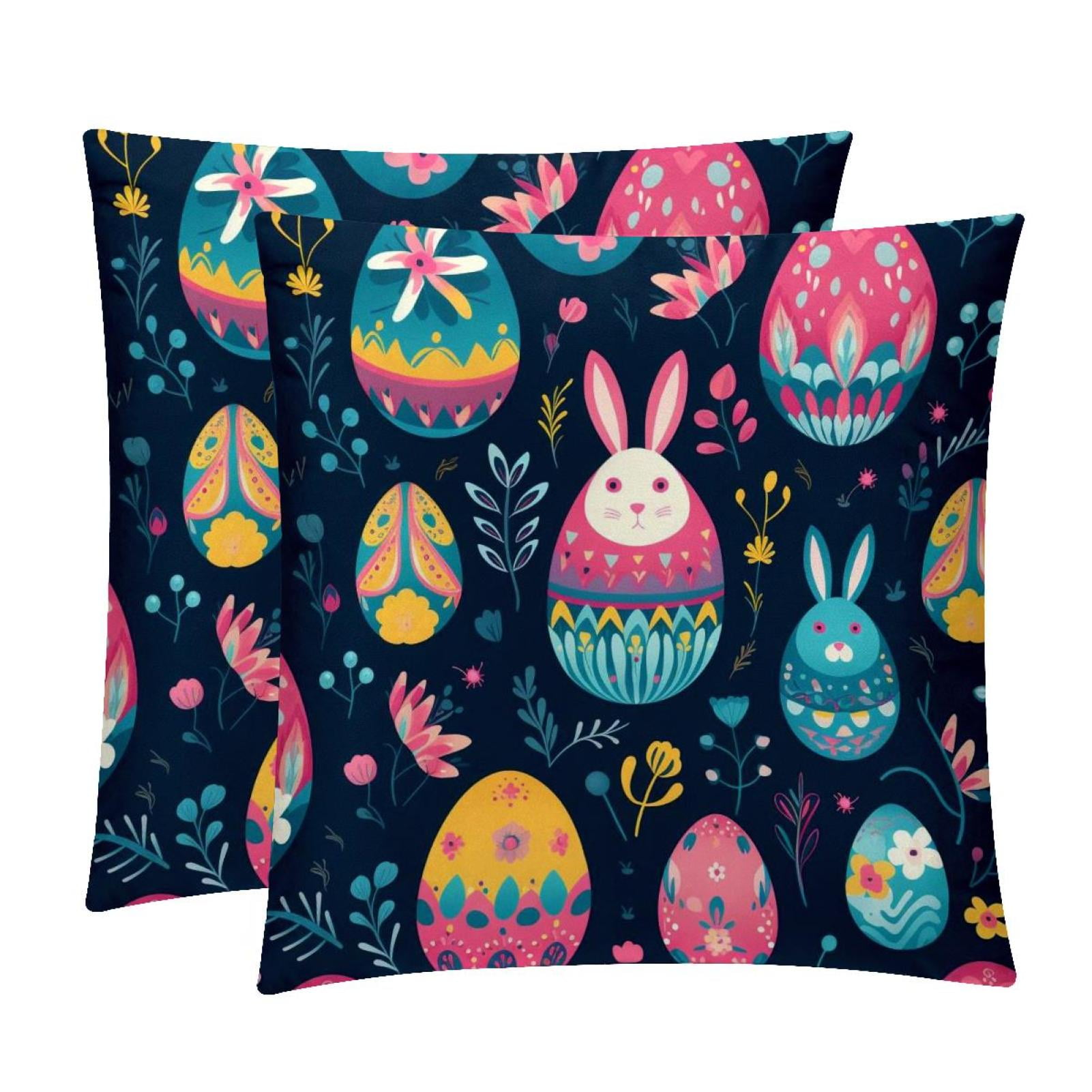 Easter Decorative Bed Pillow Covers Throw Pillows Set with Unique