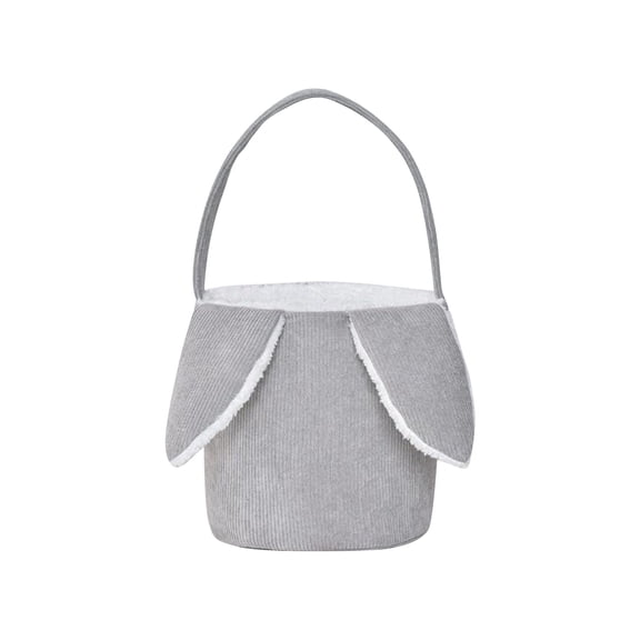 Easter Decorative Handheld Plush Basket Rabbit Ear Bucket Candy Gift Bag, Easter Decorations, Easter Home Decor, Easter Theme Toys