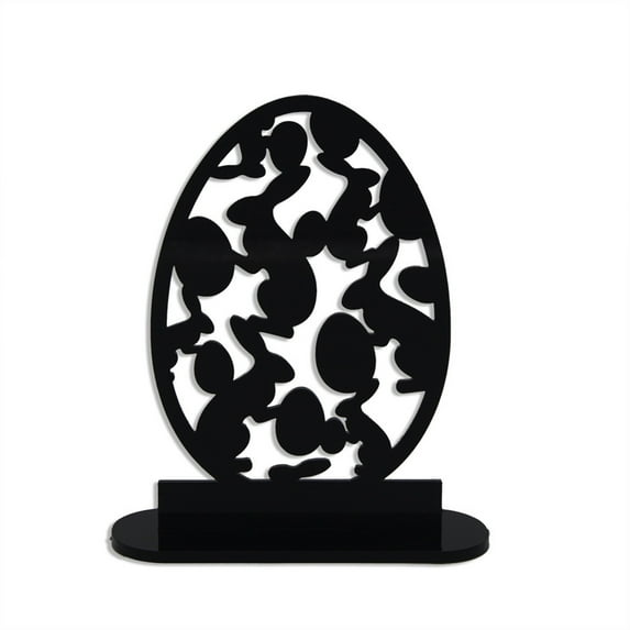 Easter Decorative Ornament Acrylic Bunny Eggs Easter Eggs Mirroor Tabletop Holiday Decoration Home Decor Desktop Ornament Diy