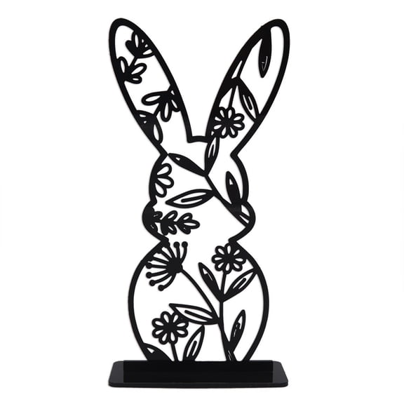 Easter Decorative Ornament Acrylic Bunny Eggs Easter Eggs Mirroor Tabletop Holiday Decoration Home Decor Desktop Ornament Diy
