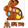 thumbnail image 1 of Easter Decorative Rabbit Tray Kitchen Serving Tray for Christmas Party Buffet Dining Table Centerpiece Festive Home Decor(C), 1 of 7