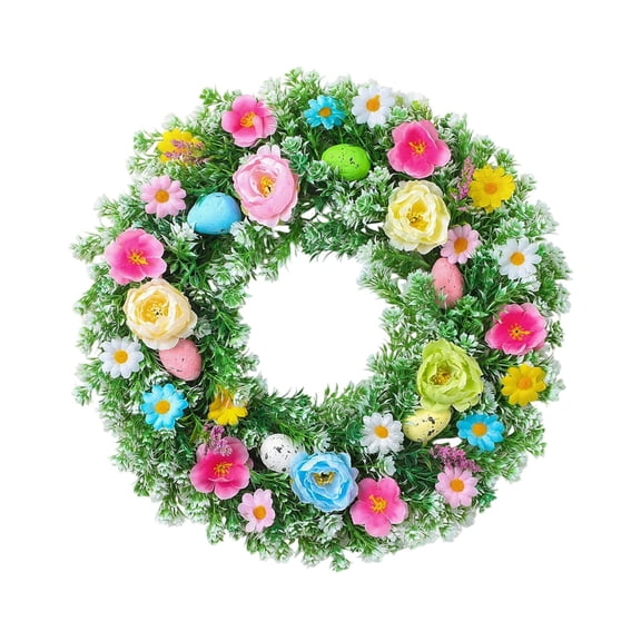 Easter Decorative with Eggs and Leaves for Spring Home Door Window Garden 177 Inch
