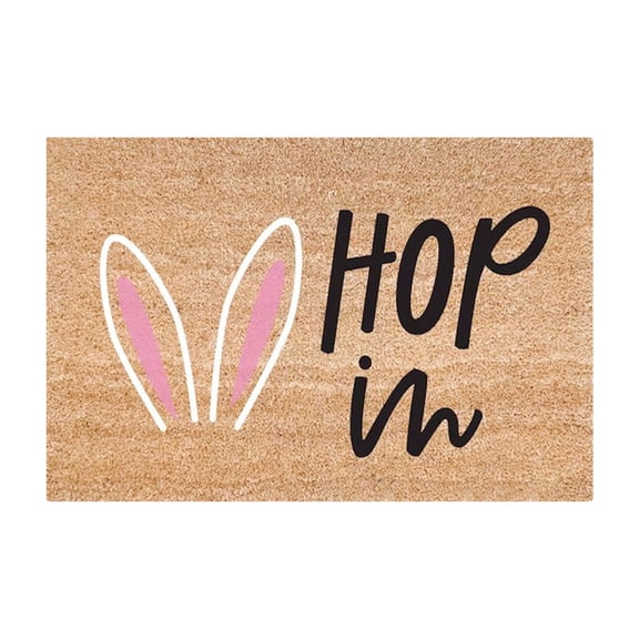 Easter Decration Welcome Doormasts Funny Cute Rabbit Ear Doormats Outdoor Easter Decor Doormat Welcome Mat for Outdoors Large Front Door Entrance Mat Inside Floor Mat Doormats for Entryway