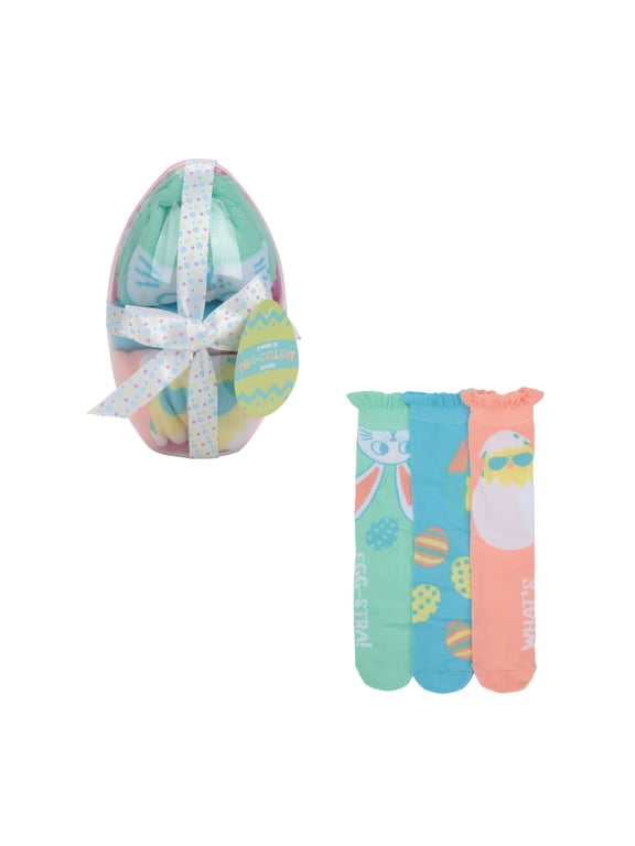 Easter Delight Crew Socks - 3-Pack of Adult Festive Holiday Socks