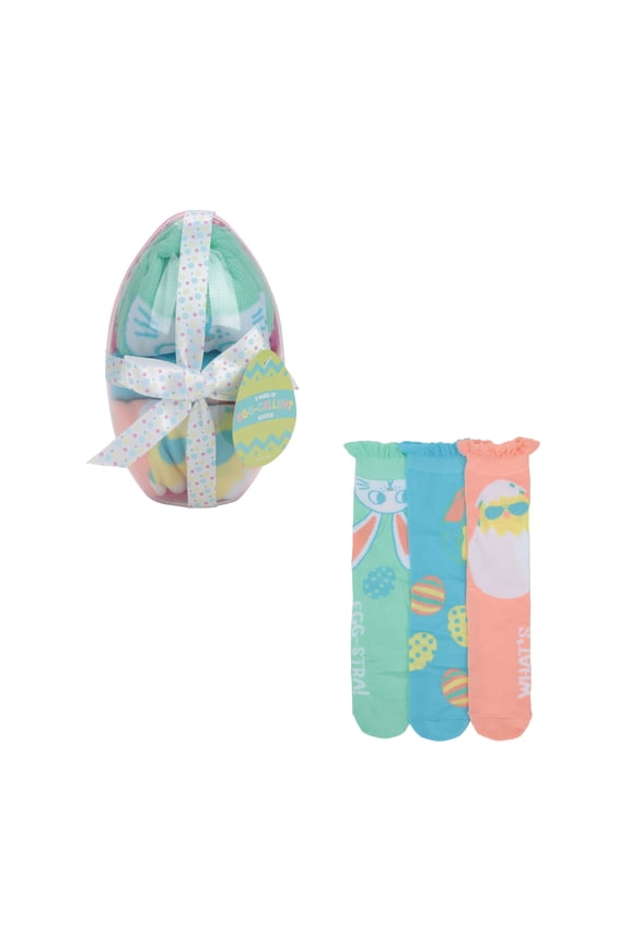 Easter Delight Crew Socks - 3-Pack of Adult Festive Holiday Socks