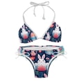 thumbnail image 1 of Easter Detachable Sponge Adjustable Strap Bikini Set Two-Pack Beachwear Scene Swimsuit, 1 of 6